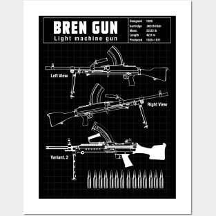 BRITISH BREN GUN Posters and Art